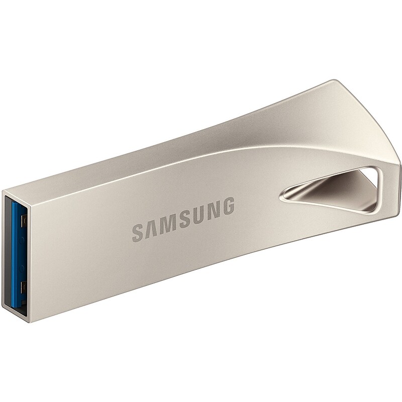 Samsung BAR Plus 256GB USB 3.1 Type A Flash Drive, Champagne Silver (MUF-256BE3/AM) image 1