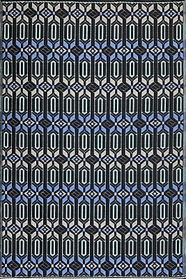 Mad Mats Moroccan Outdoor Reversible Rug 4 X 6 Dark Periwinkle