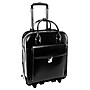 McKlein W Series Leather Briefcase, Laptop Compatible, Rolling, Black Trimmed In Sand (96495)~#|#~m007104215_sc7