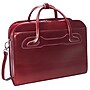 McKlein WILLOWBROOK Leather Briefcase, Laptop Compatible, Rolling, Red (94986)~#|#~m007104265_sc7
