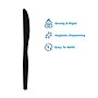 Dixie Ultra SmartStock Series-O Plastic Knife Refills, Medium-Weight, Black, 960/Carton (SSK51)~#|#~m007106197_sc7