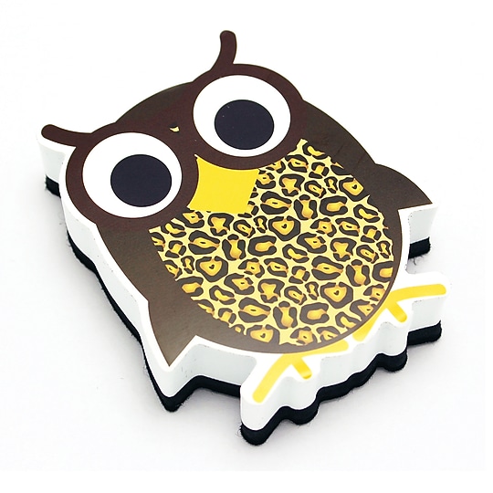 Ashley Magnetic Whiteboard Eraser, Wise Owl~#|#~m007107260_sc7