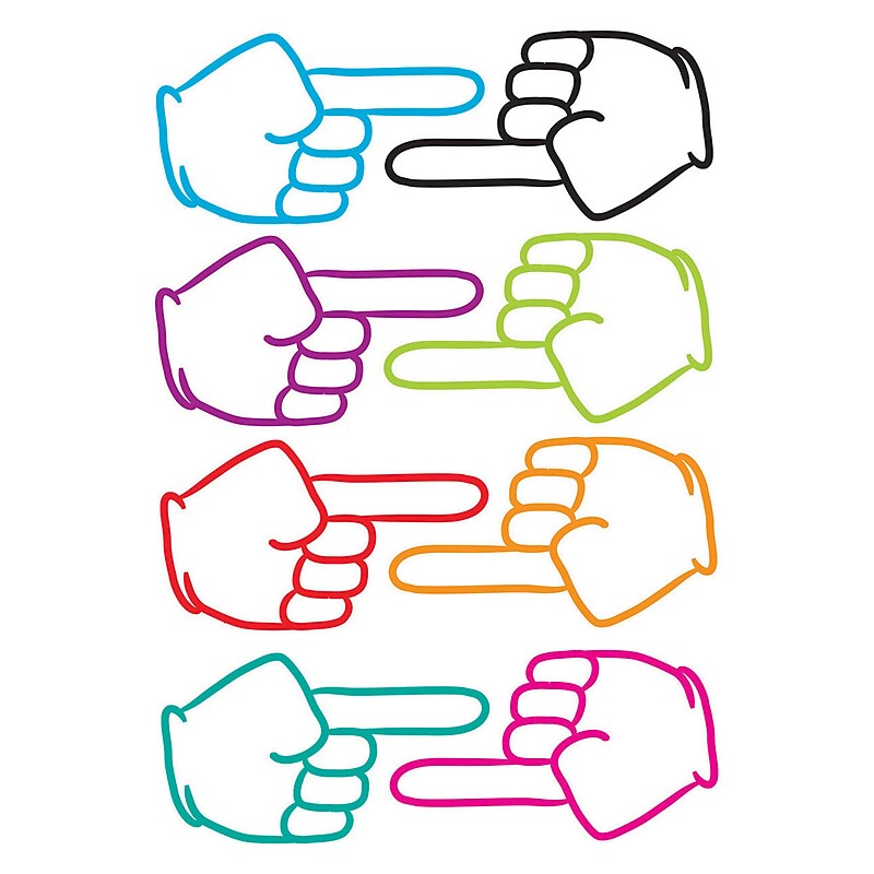 Ashley Die-Cut Magnetic Pointing Fingers Classroom Organization, Ages 5-18 (ASH10091) image 1