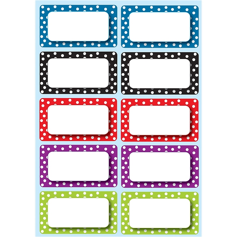 Ashley Die Cut Magnet Nameplates, 2.25", Color Dots (ASH10118) image 1