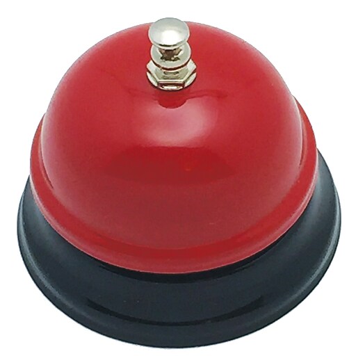 Ashley Decorative Call Bells, Red, bundle of 3 (ASH10524) at Staples