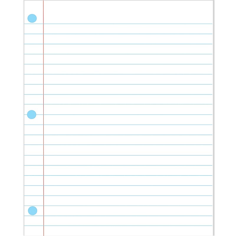 Ashley Productions 12" x 15" Large Magnetic Notebook Page, White (ASH11305) image 1
