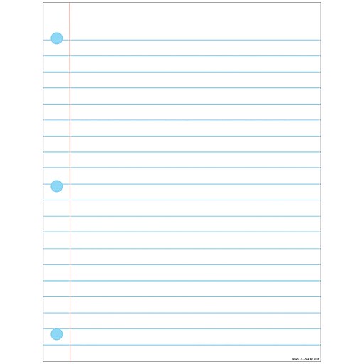 Ashley® 17" x 22" Notebook Page Lined Smart Poly Chart (ASH92001) Staples