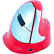 R-Go HE Sport Wireless Bluetooth Vertical Ergo Mouse, Medium, Right Hand, Red (RGOHEREDR)