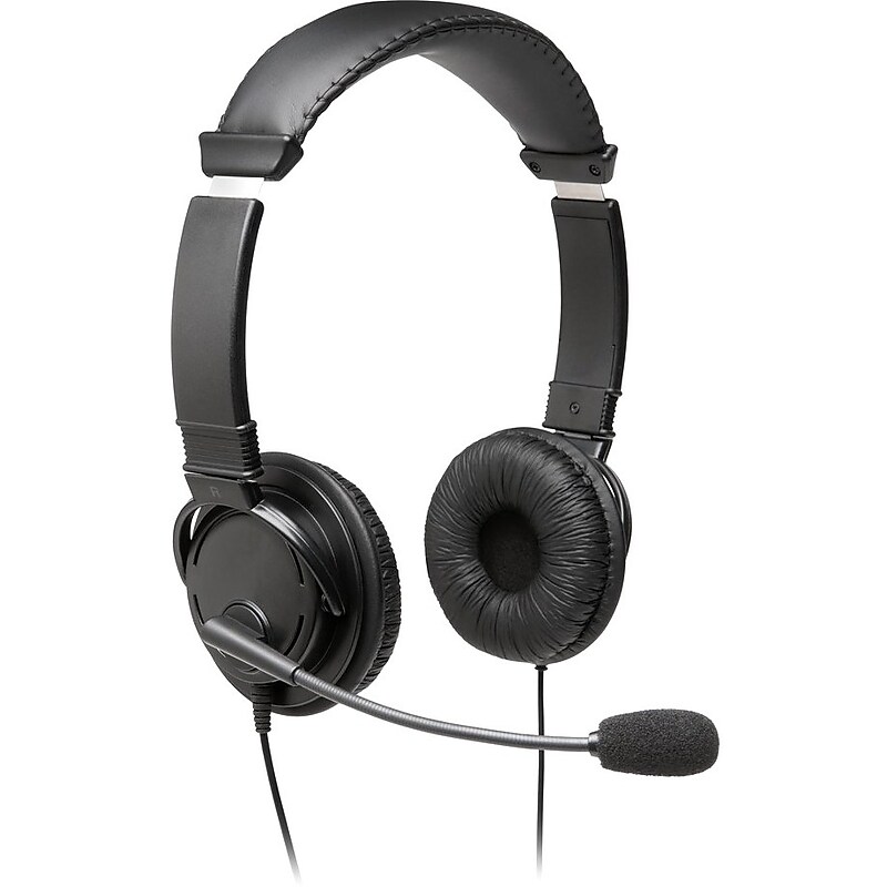Kensington Hi-Fi Headphones With Mic Stereo Headset, Over-the-Head, Black (K97603WW) image 1