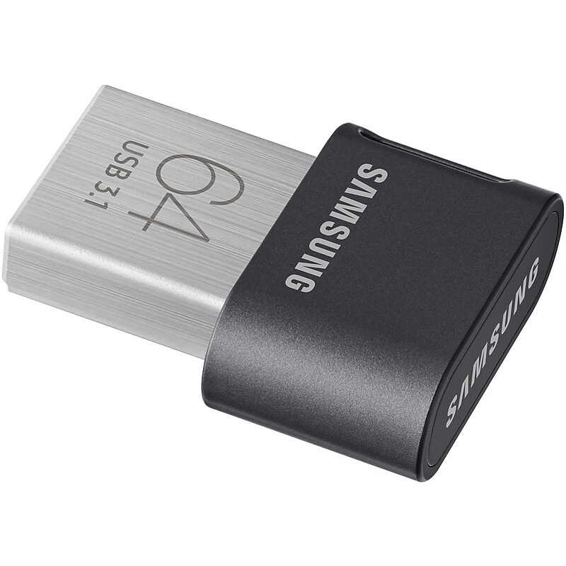 Samsung FIT Plus 64GB USB 3.1 Type A Flash Drive, Black (MUF-64AB/AM) image 1