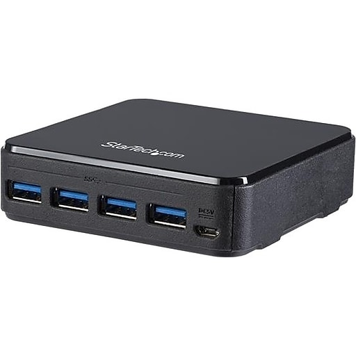 StarTech.com Hub USB 3.0 à 4 ports avec interrupteurs marche/arrêt pour  chaque port USB - Multiprise USB 3.0 vers 4x USB-A (HB30A4AIB) (HB30A4AIB), Concentrateurs USB