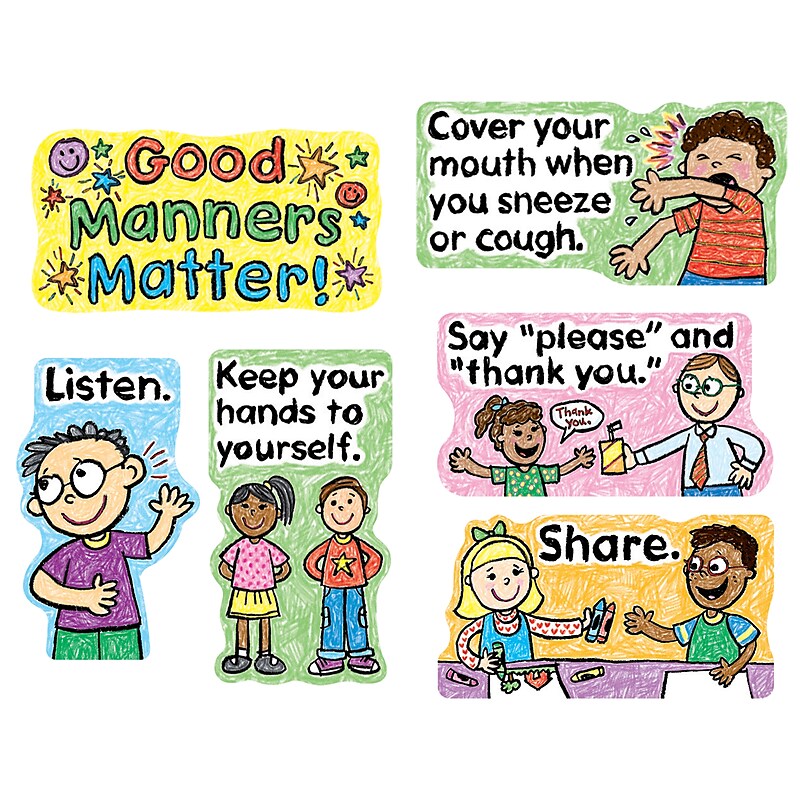 Good Manners Matter Bulletin Board Set image 1