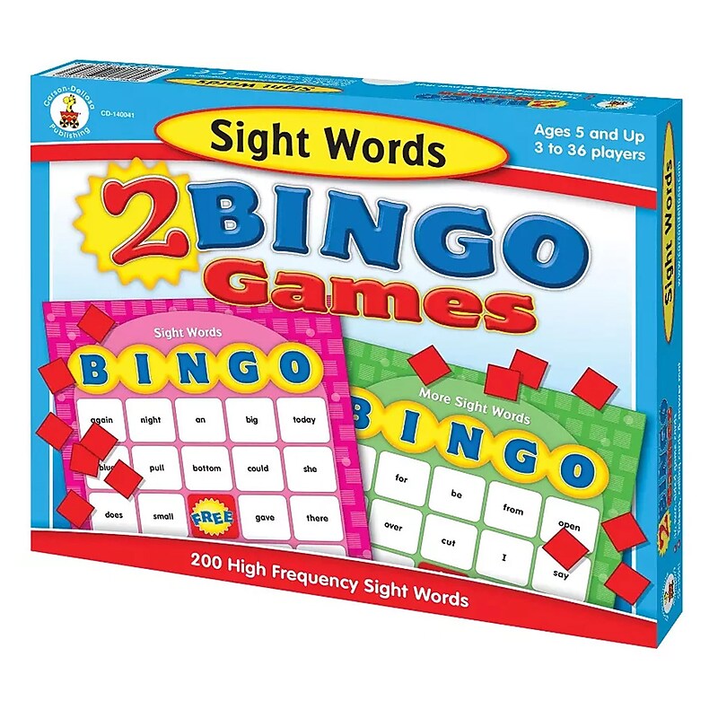 Sight Words Bingo Board Game (CD-140041) image 1