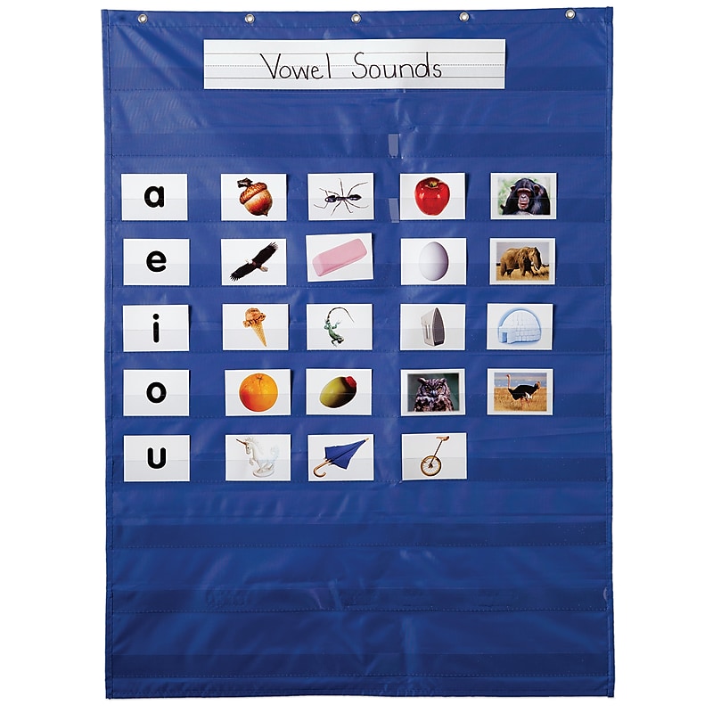 Essential Pocket Chart, Blue image 1