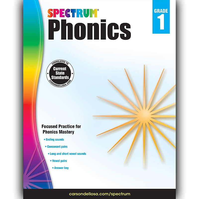 Carson Dellosa® Spectrum® "Phonics" Grade 1 Workbook, Reading image 1