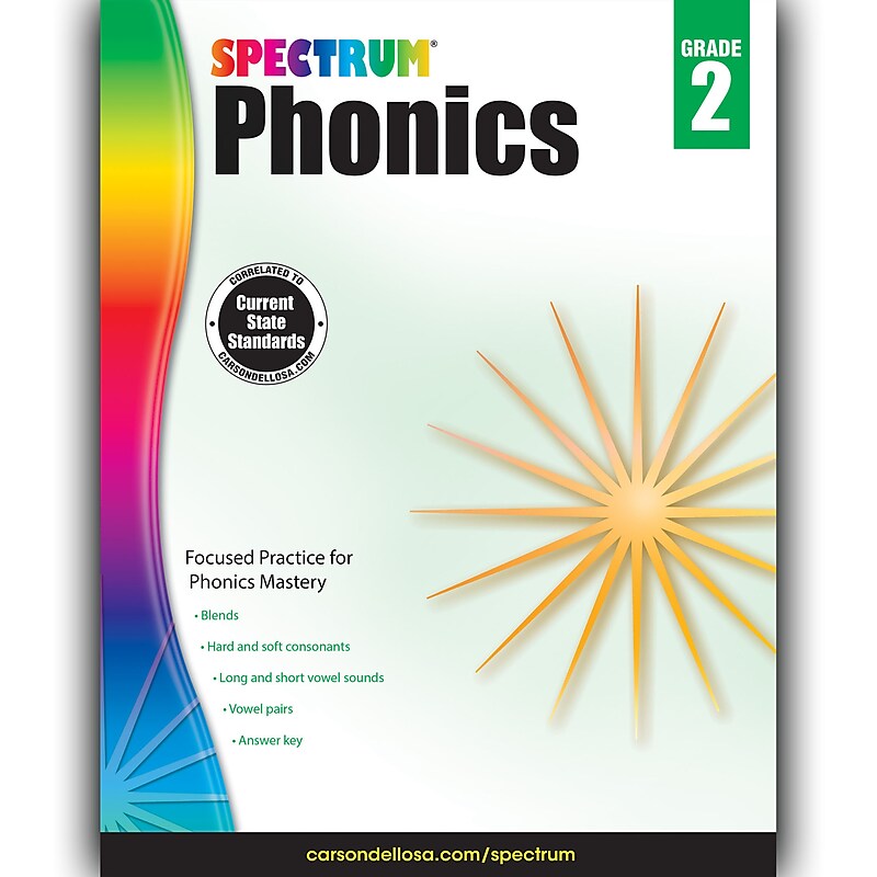 Carson Dellosa® Spectrum® "Phonics" Grade 2 Workbook, Reading image 1