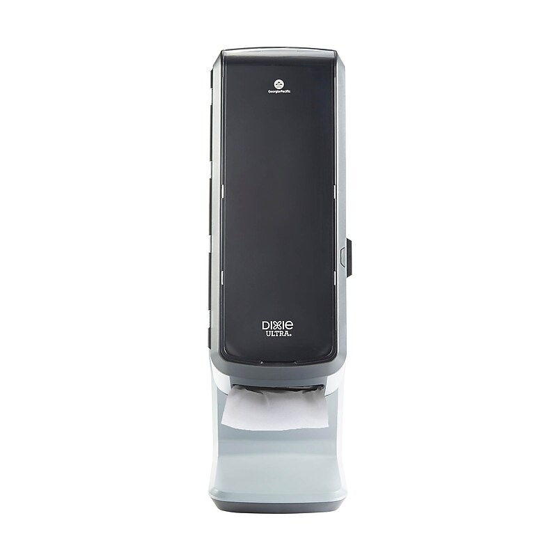 Dixie Ultra® Tower Interfold Napkin Dispenser by GP PRO, Black, Holds 1000 Napkins, 8.80”W x 9.30”D x 27.60”H (54550A) image 1