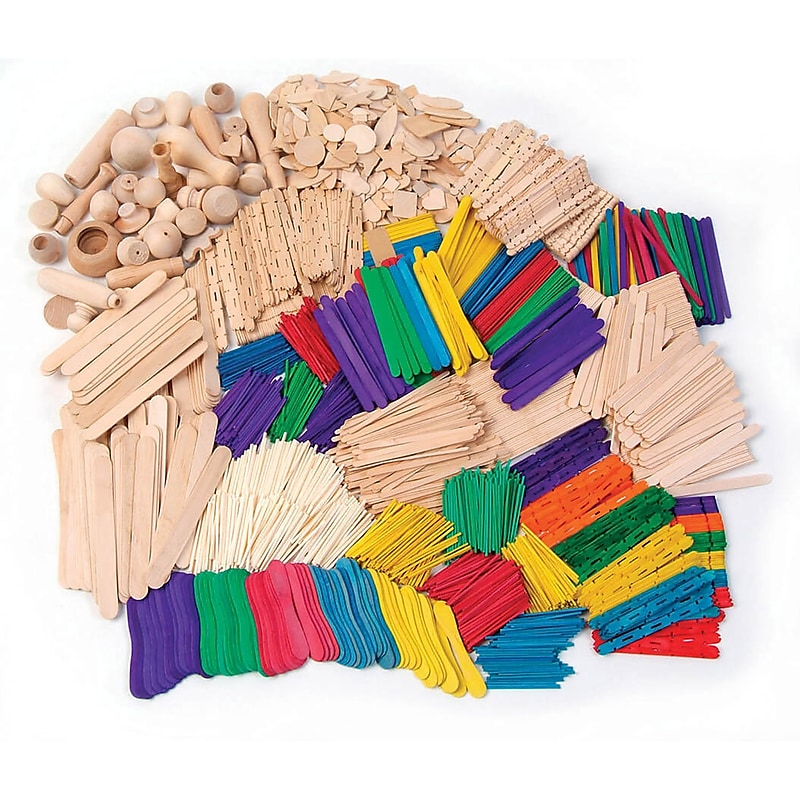 Chenille Kraft Wood Crafts Activities Box, Assorted Colors (CK-1718) image 1
