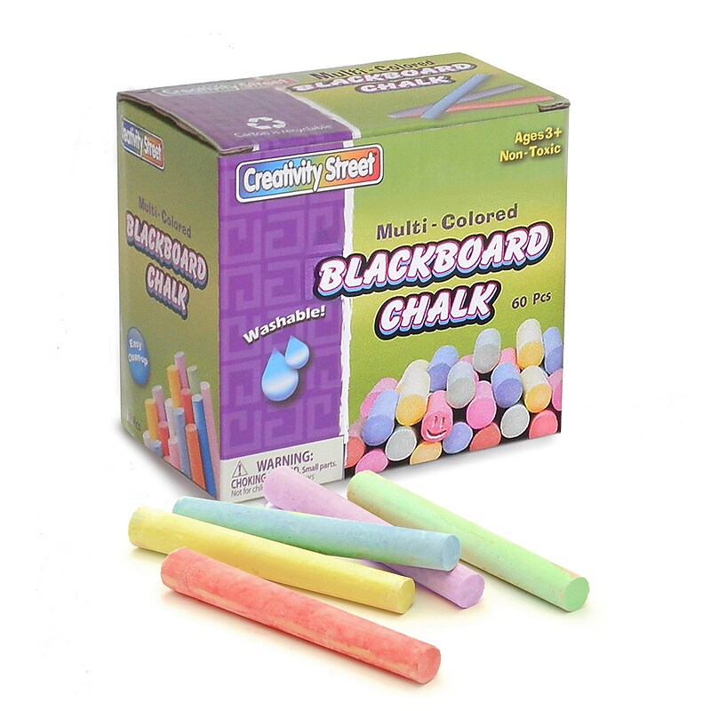 Chenille Kraft Chalk, Assorted Colors, 60/Box (CK-1761) image 1