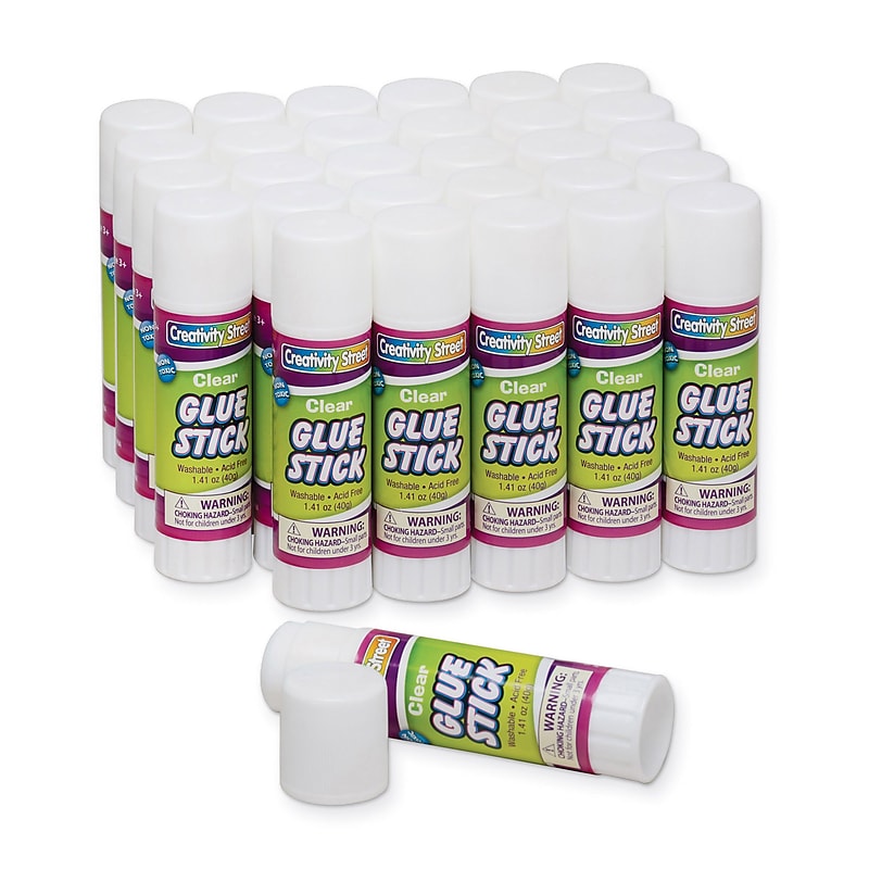 Chenille Kraft WashableRemovable Glue Sticks, 1.41 oz., 30/Pack (CK-338730) image 1