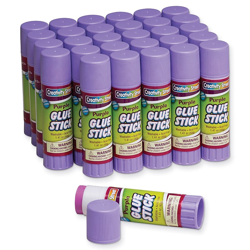Chenille Kraft WashableRemovable Glue Sticks, 1.41 oz., Kraft, 30/Pack (CK-338830) image 1