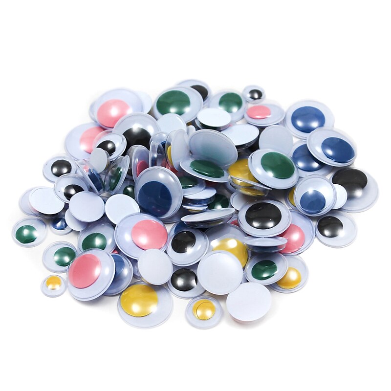 Creativity Street Wiggle Eyes Classroom Pack, Assorted Colors, 1000/Pack (CK-3400) image 1