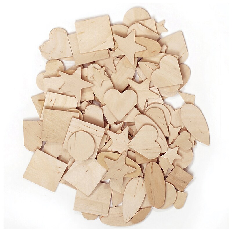 Creativity Street® Wooden Craft Assortment, Natural, 350/Pack (CK-369901) image 1