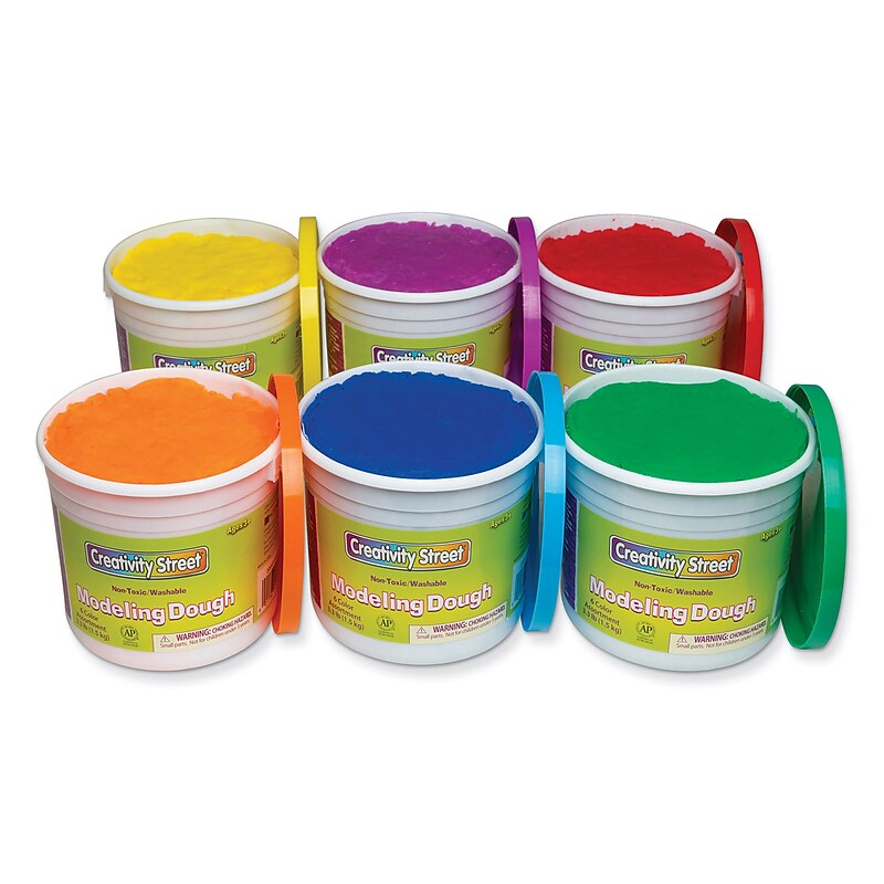 Creativity Street® Modeling Dough, Assorted Colors, 6/Pack (CK-4076) image 1