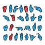 Chenille Kraft Wonderfoam Magnetic Sign Language Letters, Multicolor, 52/Pack, 2 Packs/Bundle (CK-4448-2)~#|#~m007111241_sc7