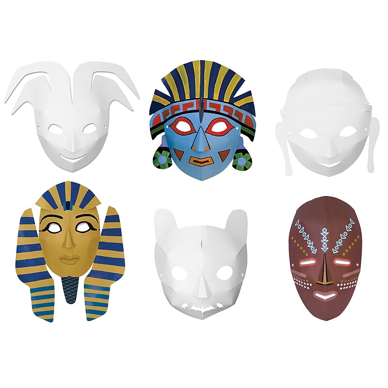 Creativity Street® Die-Cut Paper Masks, Multi-Cultural Assortment, 24 Pieces (CK-4653) image 1