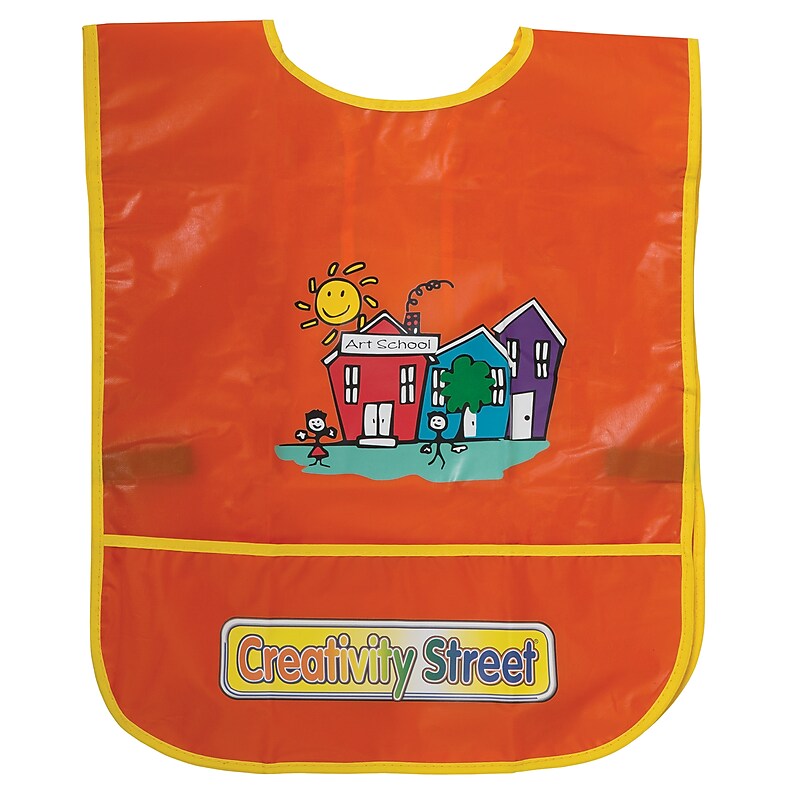 Creativity Street Sleeveless Art Smock, Orange (CK-5207) image 1