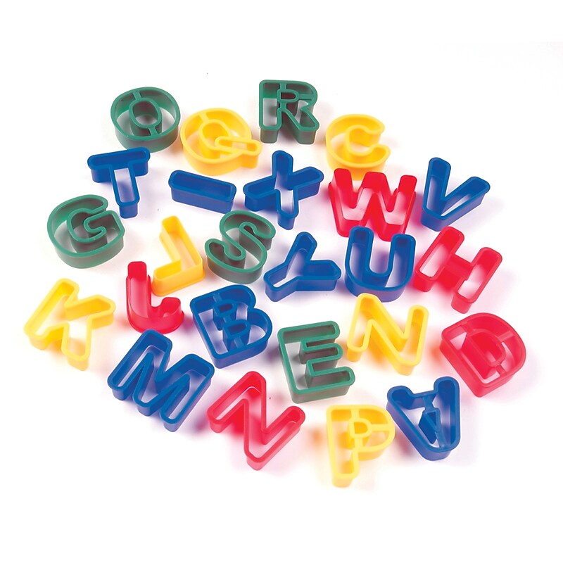 Creativity Street Dough and Clay Cutter Set, Capital Letters, 1.5", 26 Pieces (CK-9771) image 1