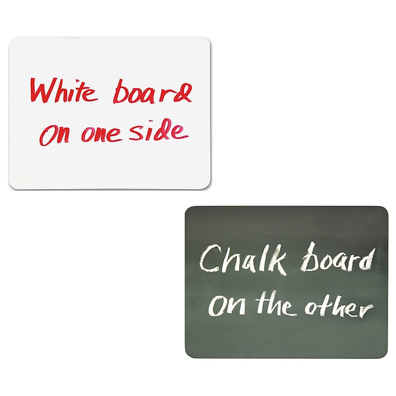 Chenille Kraft 2-Sided Dry Erase/Chalk Board, 9" X 12", 10/Pack (CK-988310) image 1