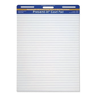 Pacon® Present-It Easel Pad, 25"x30", 1" Ruling White (PAC104392)