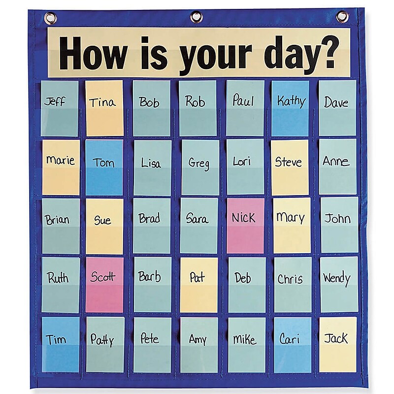 Pacon® Behavioral Pocket Chart With 180 Blank Name Cards (PAC20360) image 1