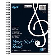 Pacon® Music Staff Book, 11 x 8-½”, 96 Sheets