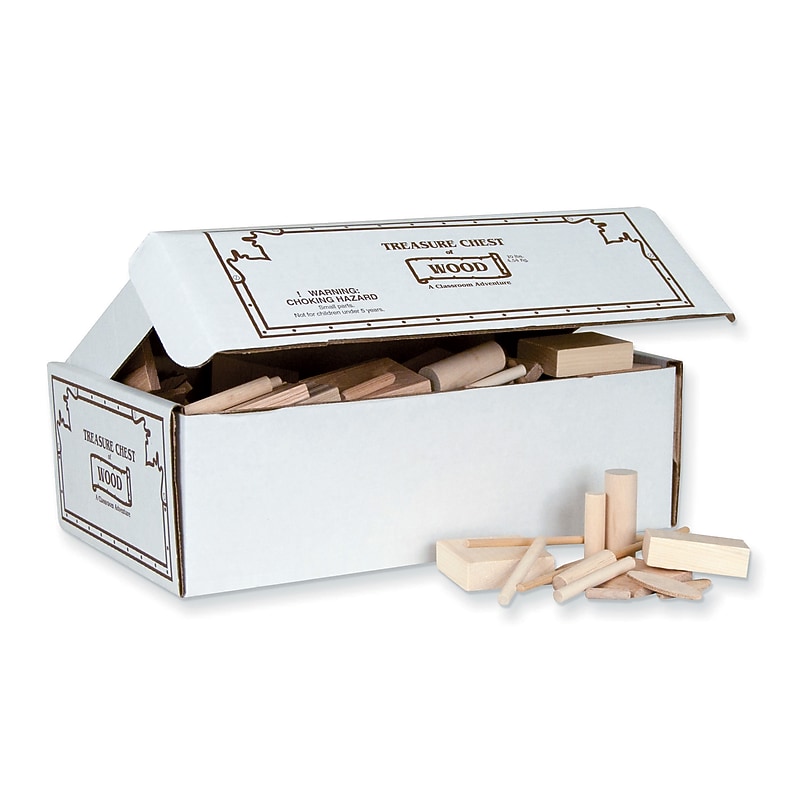 Treasure Chest of Wood - Assorted Shapes and