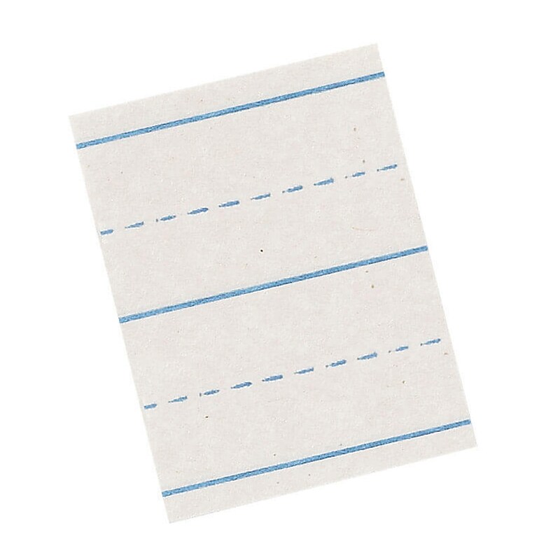 Pacon Handwriting Practice Paper, 12" x 18", 500 Sheets/Pack, 2/Pack (PAC2651) image 1