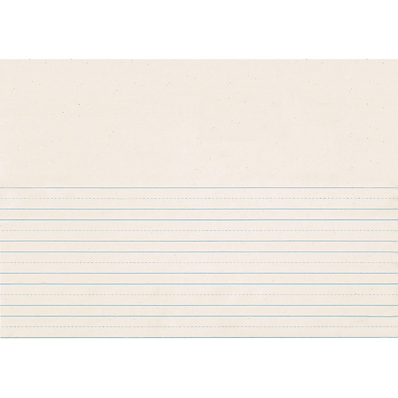 Pacon Ruled Picture Story Newsprint Paper, 12" x 18", White, 500 Sheets/Pack (PAC2657) image 1
