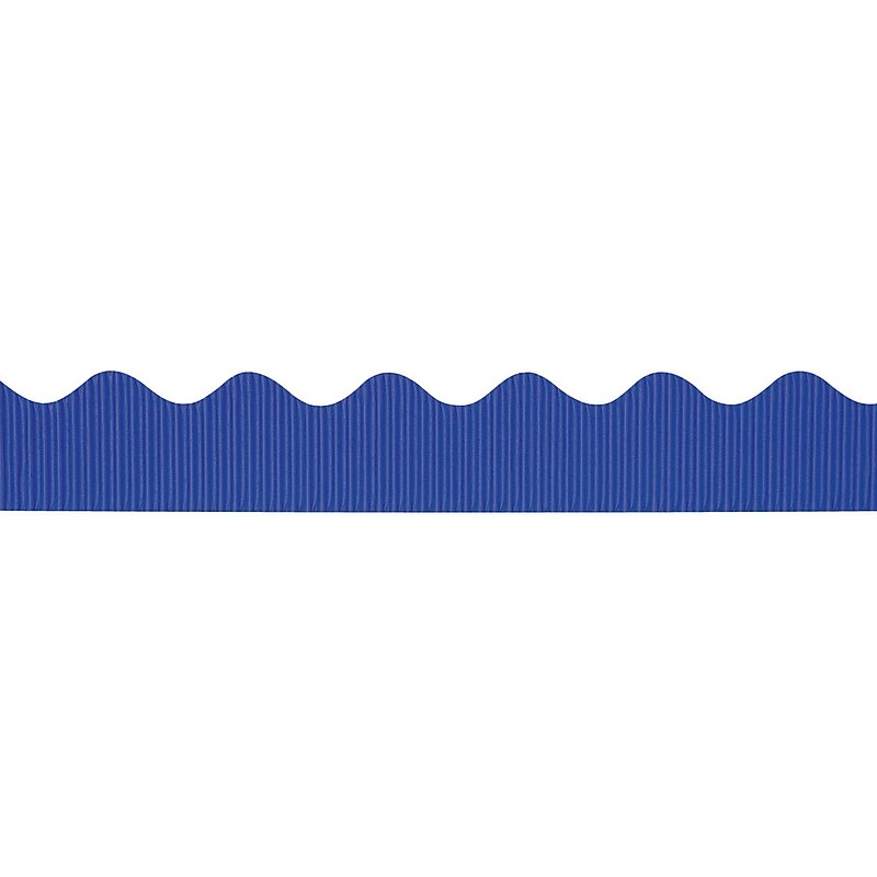Pacon Bordette Border, 2.25" x 50' Roll, Royal Blue, 8 Rolls/Bundle (PAC37206) image 1