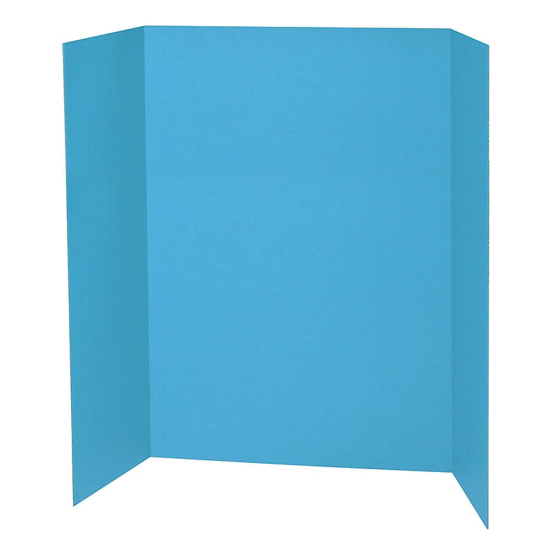Pacon Presentation Board, 48" x 36", Sky Blue, 8 Boards/Bundle (PAC3771) image 1