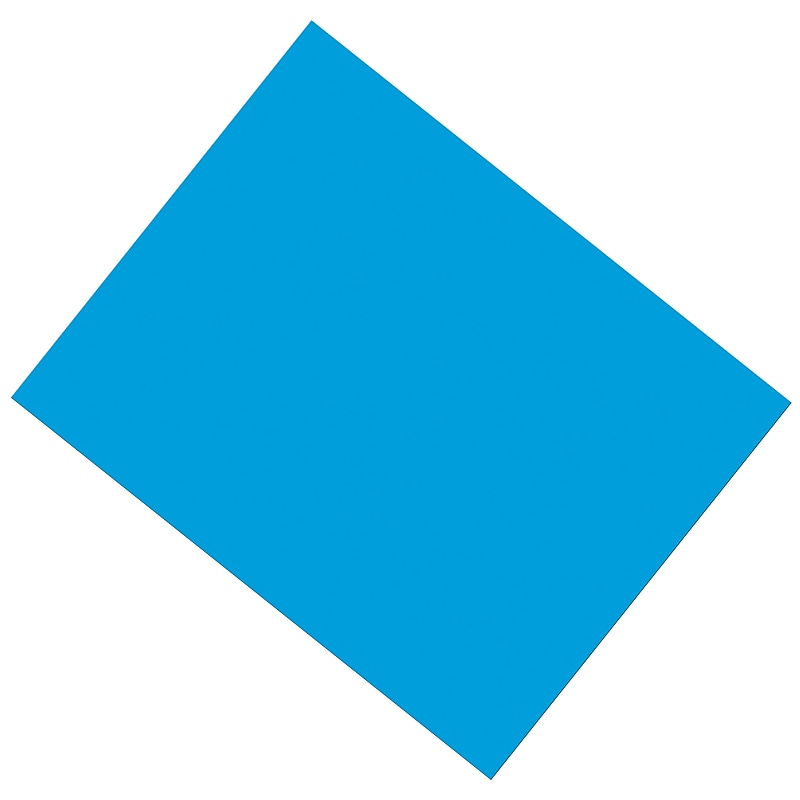 Pacon Cardstock Poster Board, 22" x 28", Blue, 25/Pack (PAC53861) image 1