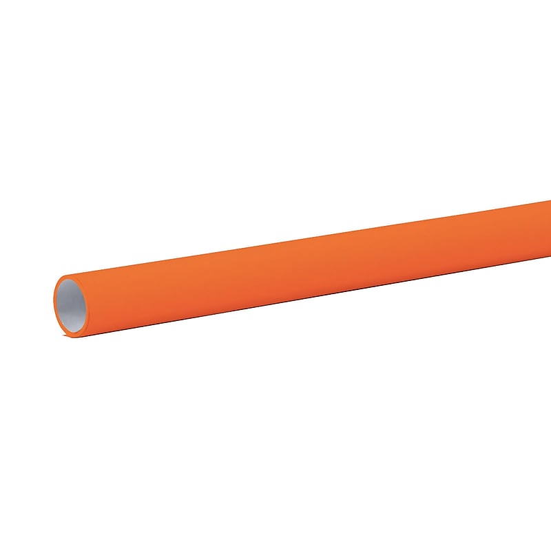 Pacon Fadeless Bulletin Board Art Paper Roll, 48" x 12', Orange, Pack of 4 (PAC57108) image 1