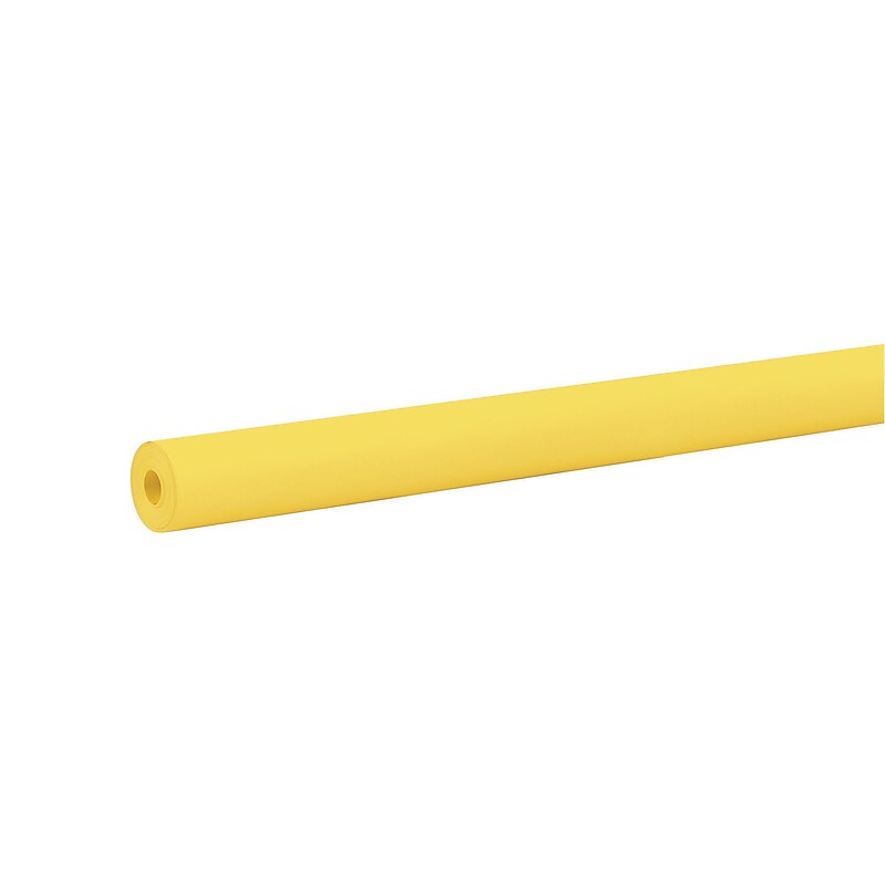 Pacon Rainbow Colored Kraft Duo-Finish Paper Roll, 36" x 100', Yellow (PAC66081) image 1