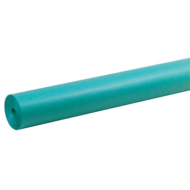Pacon Duo-Finish Paper Roll, 48" x 200', Aqua Blue (PAC67164) image 1