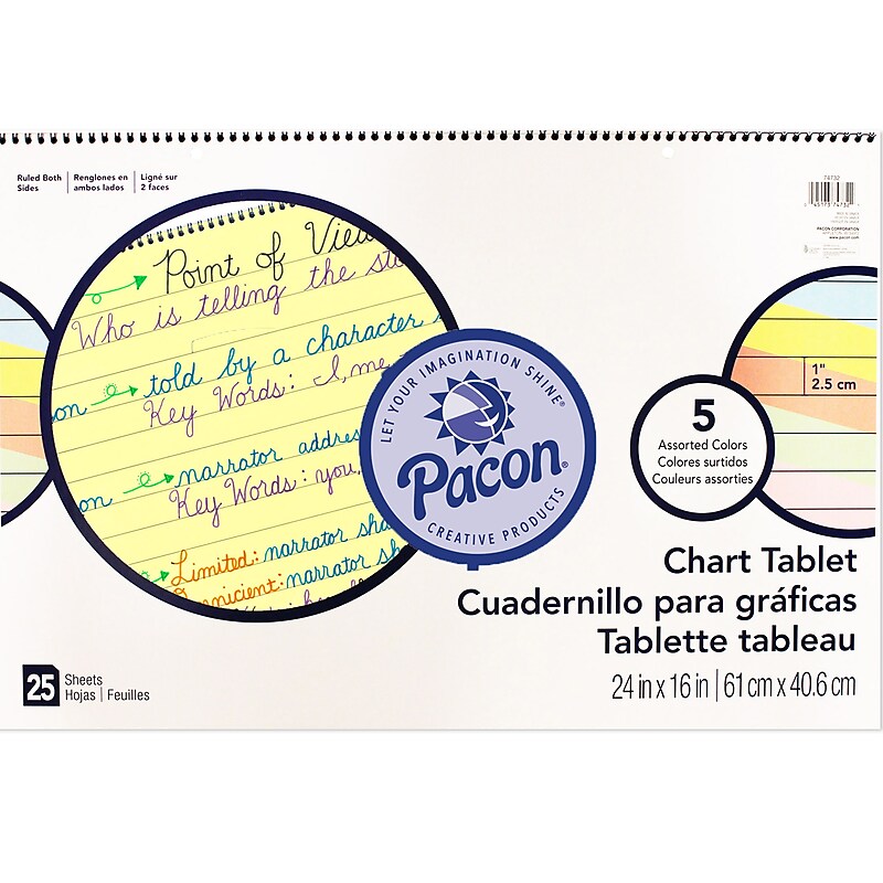 Pacon Wall Chart, 24" x 16" (PAC74732) image 1