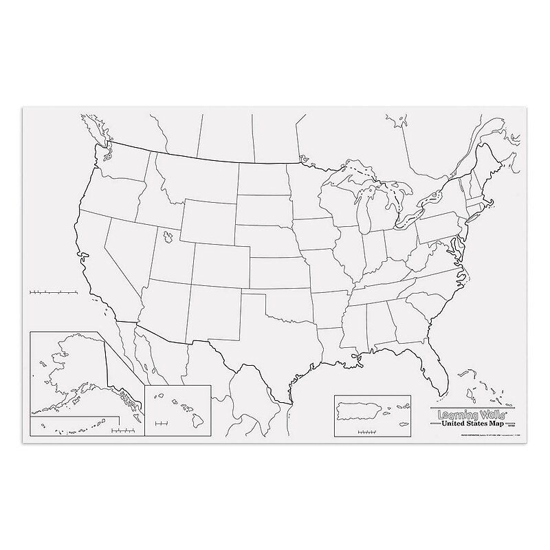 Pacon® Corporation® Learning Walls® US Map (PAC78760) image 1