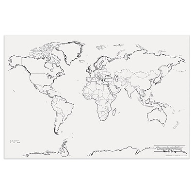 pacon corporation learning walls world map pac78770 staples