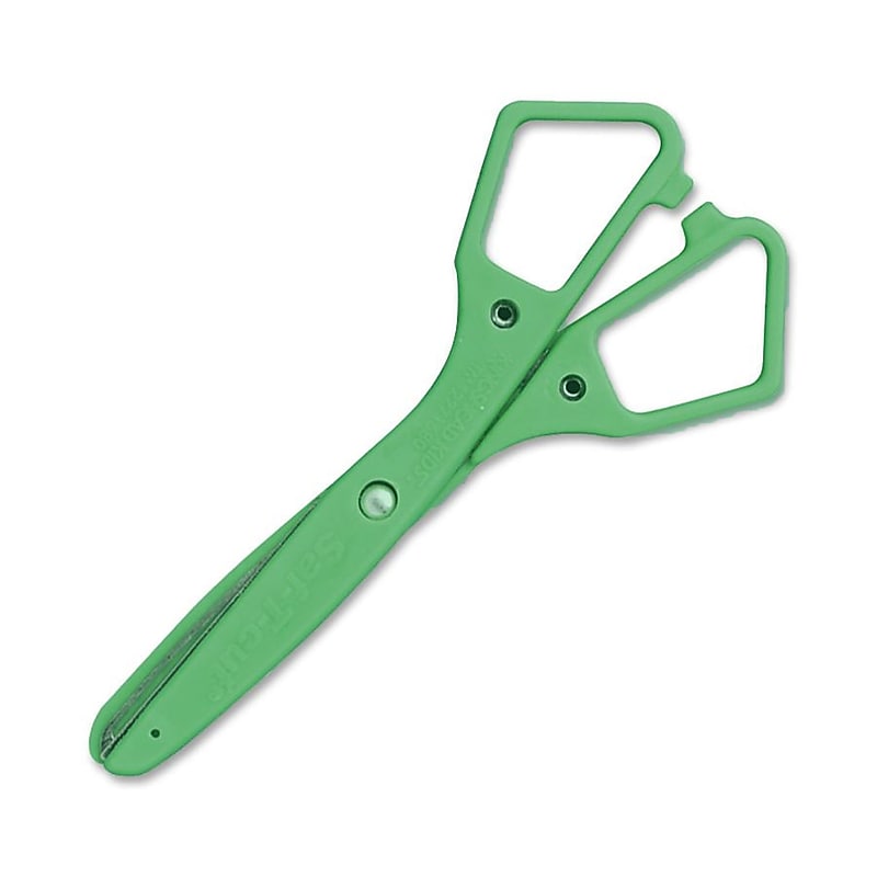 Westcott 5" Stainless Steel Kid's Scissors, Blunt Tip, Green, 12/Bundle (ACM15515-12) image 1