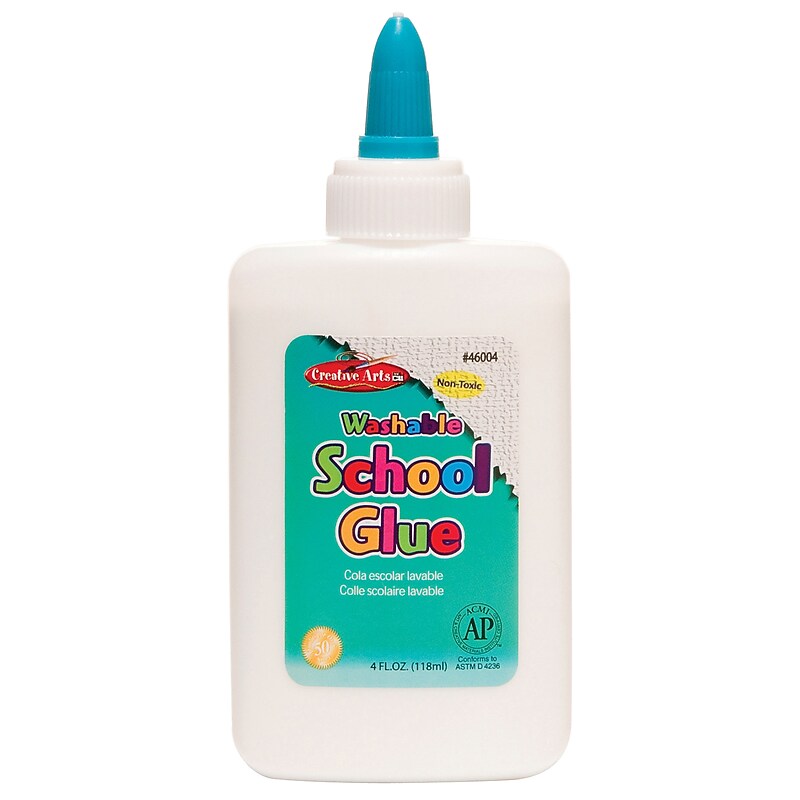CLN WashableRemovable School Glue, 4 oz., Tan (CHL46004) image 1